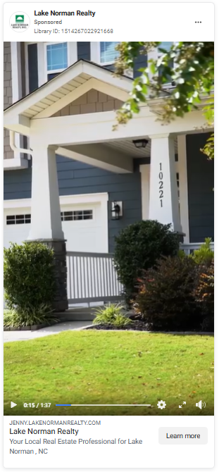 Lake Norman Realty Promo Ad Example